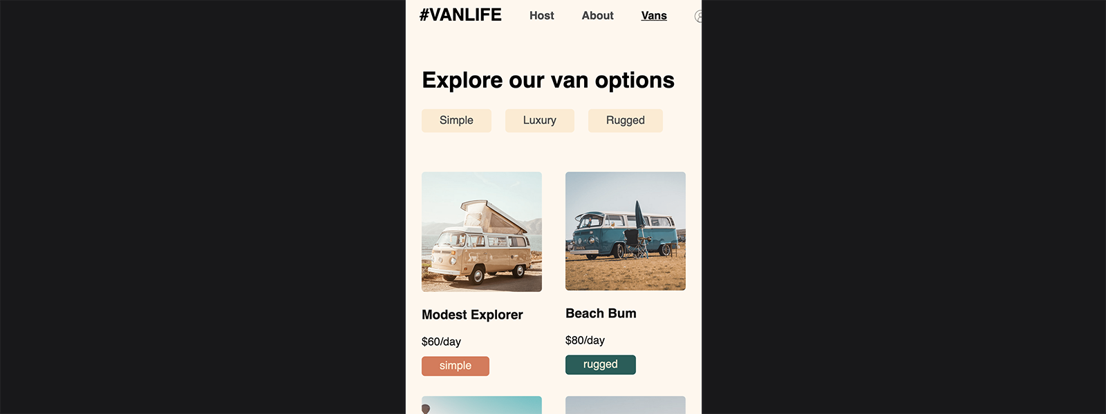 VanLife App